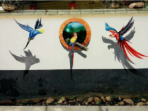 双柏视觉错位-3D墙绘设计