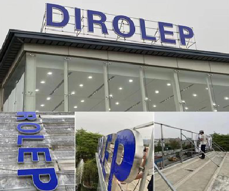 双柏楼顶发光字安装的注意事项。